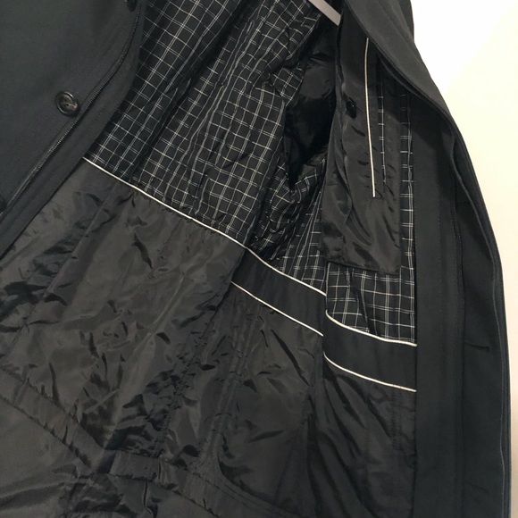 Sanyo New York Tokyo Black Trench Coat - Picture 5 of 8